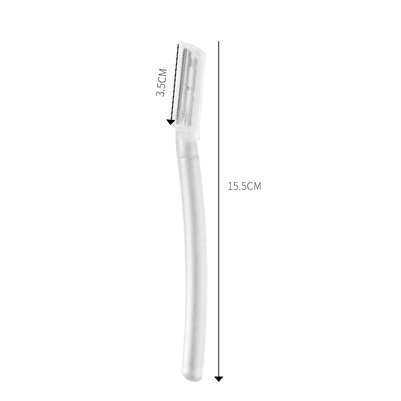 Trendy Handle Slanted Blade Stainless Steel Eyebrow Razor Portable Facial Hair Trimmer For Women XR Beauty Tools