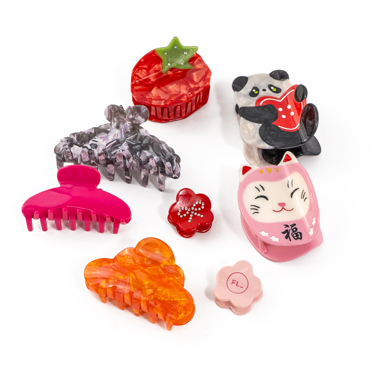 YIYI Personalized Custom-made Acetate Hair Clips, Various Claw Clips, Hair Ornaments, And Hairpins Based On Your Designs.
