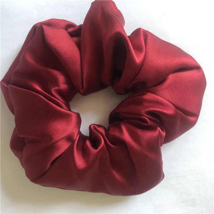 Wholesale KAN 2026 Customized 100% Silk Scrunchie Hairbands Elastic Mulberry Silk Casual Four Seasons
