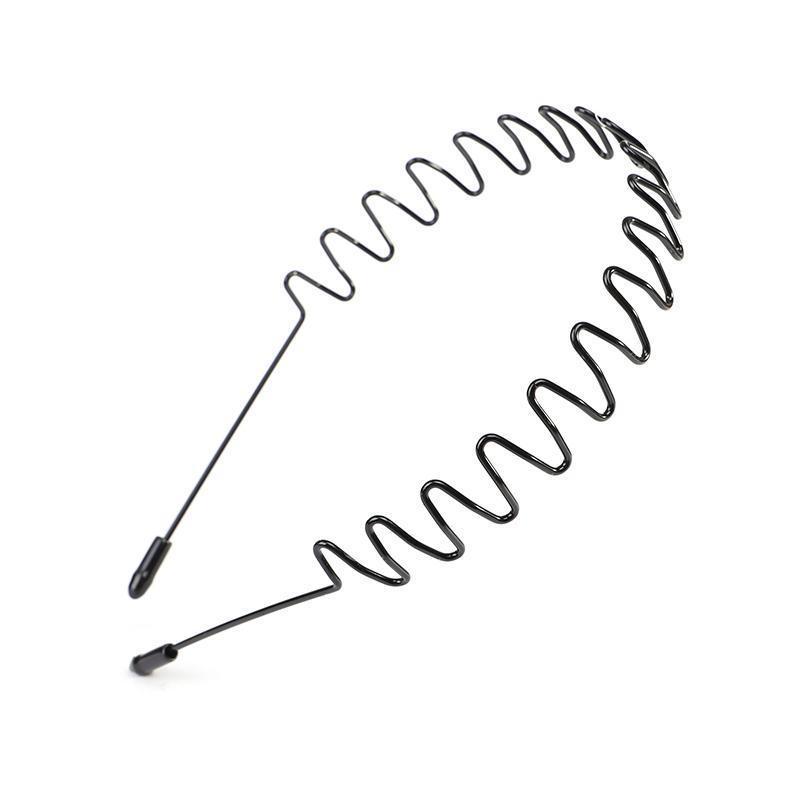 Manufacture Men's Hair Bands Sports Hairpins Invisible Hairbands Women's Face Wavy Headband Hair Metal Accessory