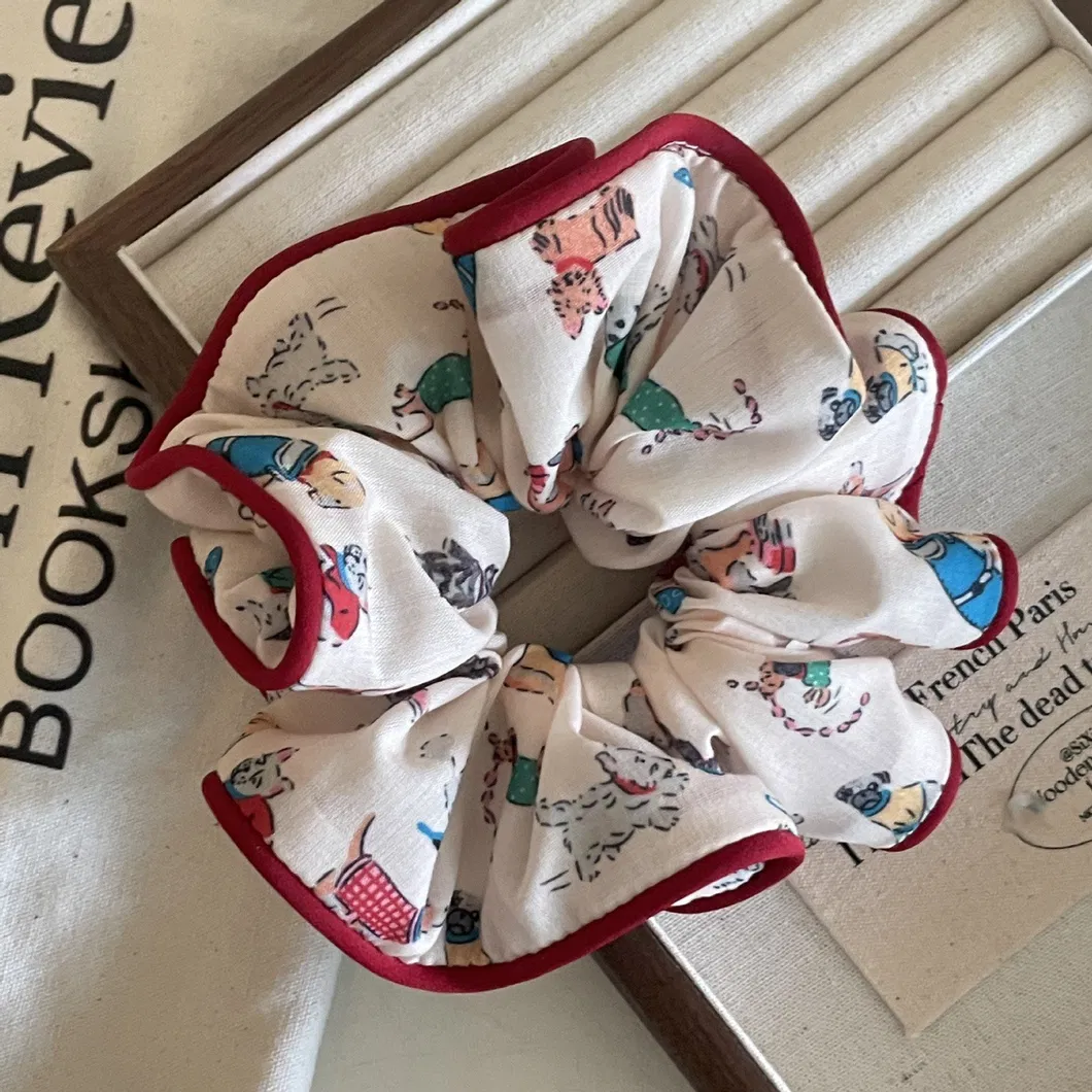High Quality Floral Hair Band Sweet Fabric Hair Rope Accessories