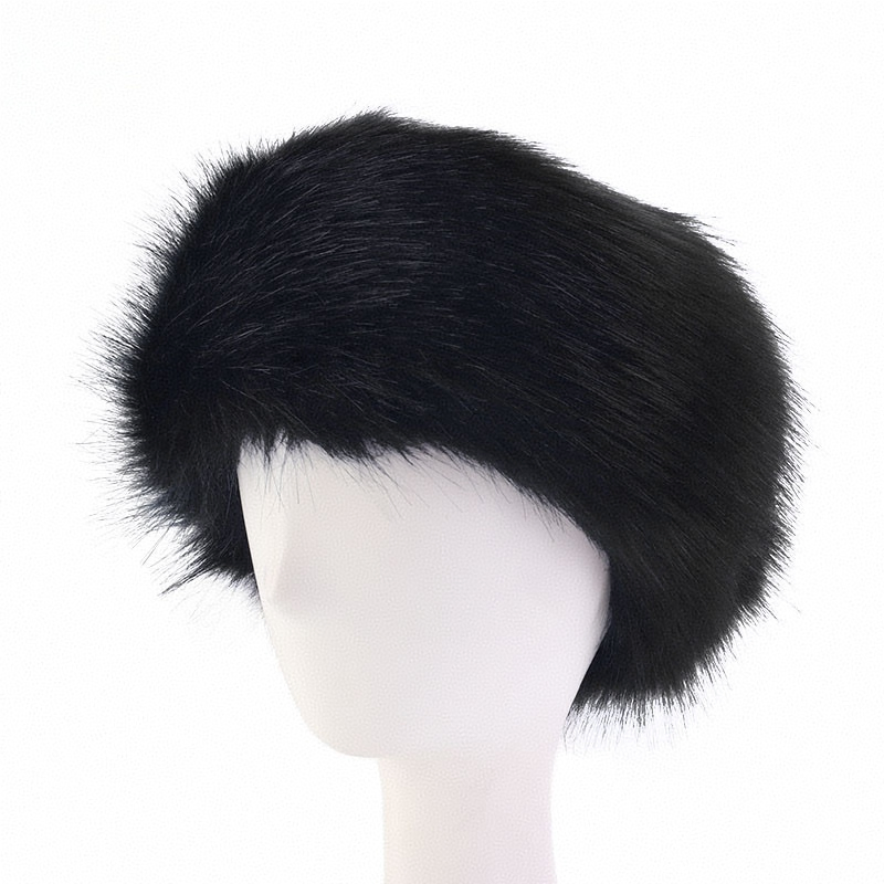 Winter Thick Fur Warm Headband Fur Headband Women Warm Terry Hairband