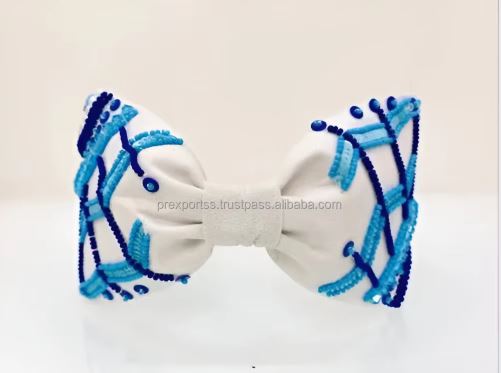 High Quality American Style Velvet Handmade Hairbands for Kids From India Manufacturer Best Price for Festive Gifting