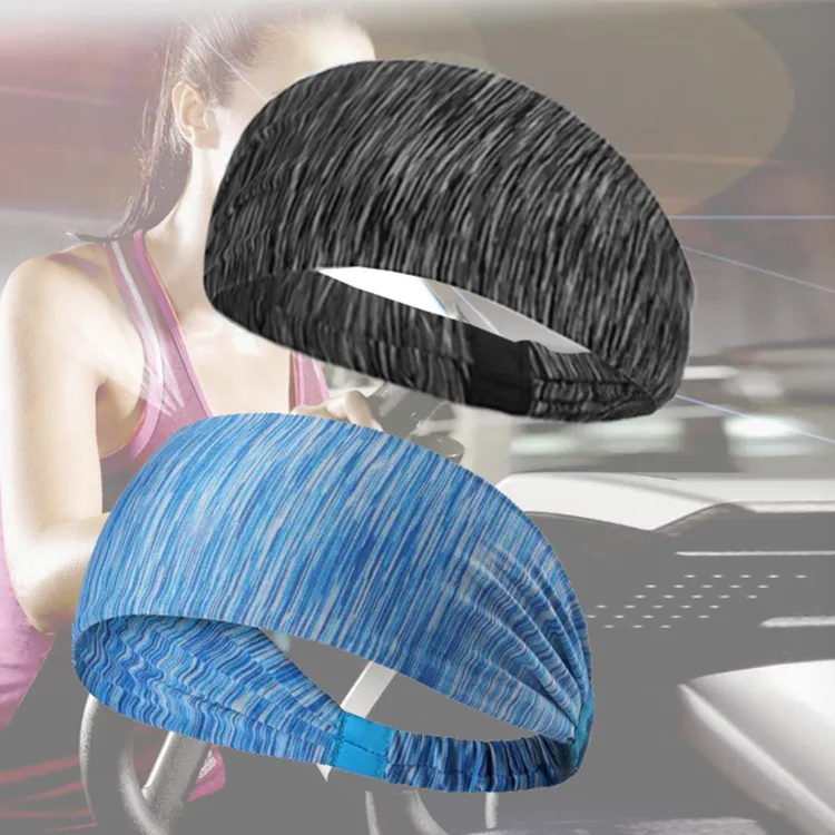 New Trendy Moisture Wicking Sports Hair Ornament Bandana Hairbands, Custom Printed Camouflage Gym Turban Headwear Head Wraps Headbands for Men and Women
