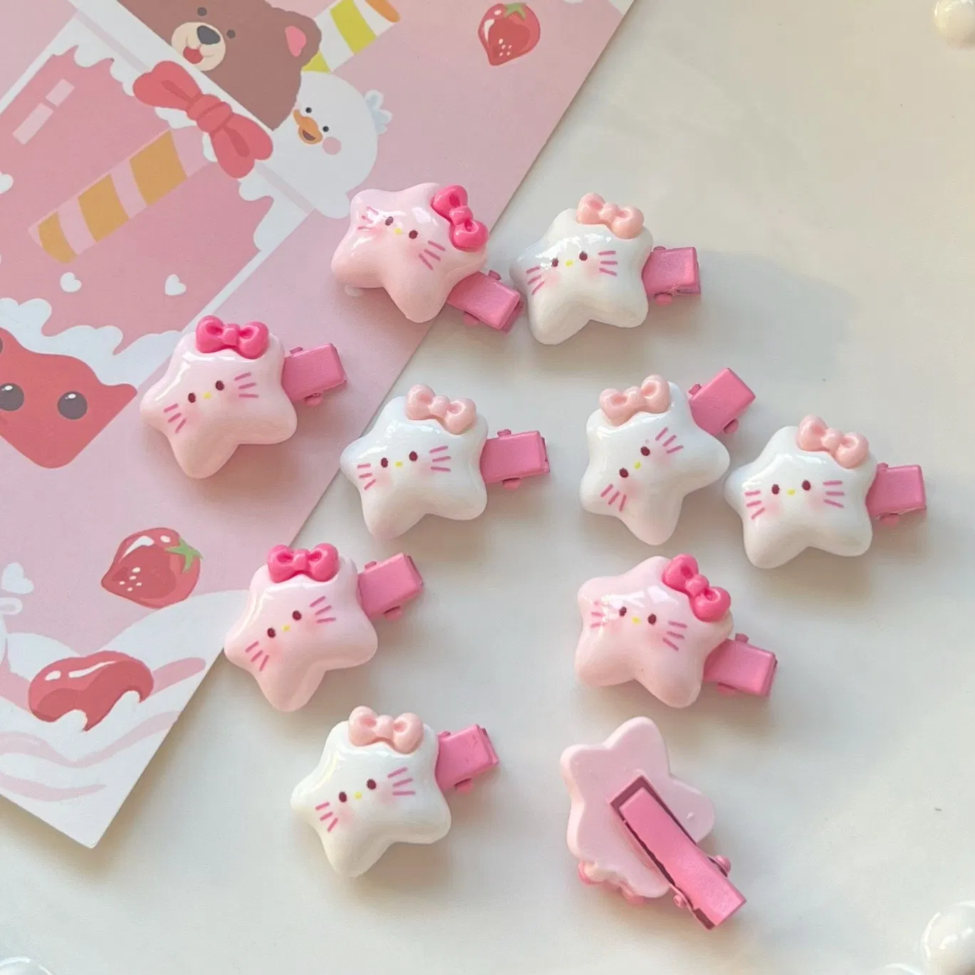 Cute Star Cat Hair Clip 1