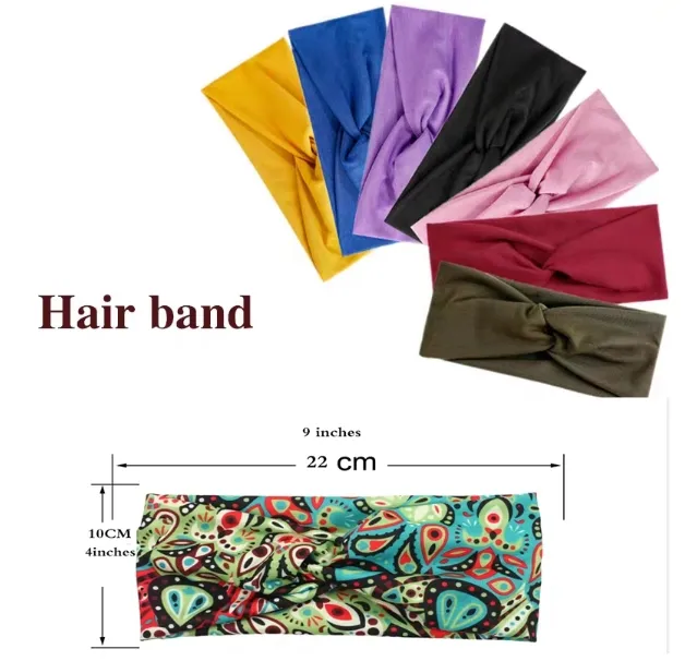 Custom Logo Solid Plain Football Baseball Headbands Gym Workout Headband Sweatbands for Sports Head Hair Accessories