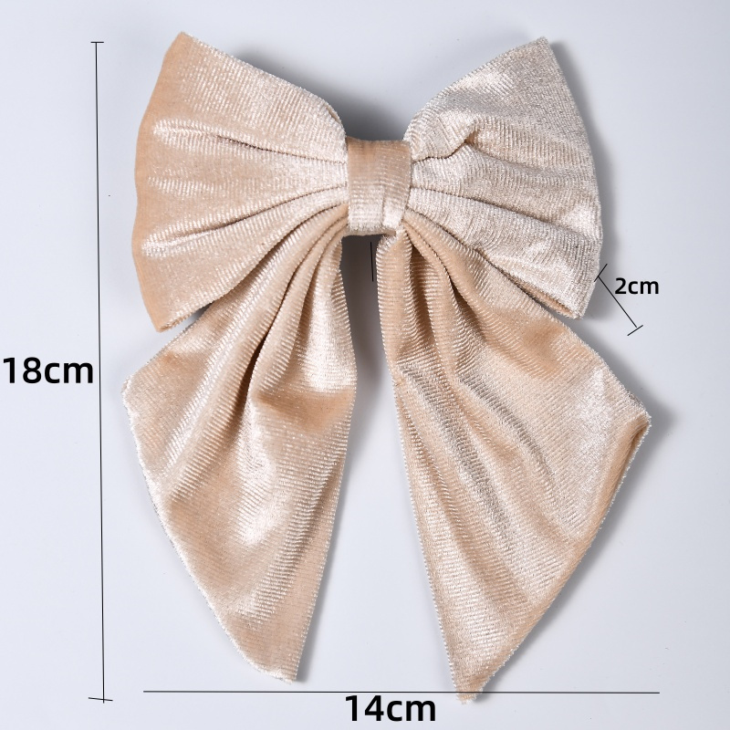 Factory Wholesale Beautiful Red Soft New Hairpins Bowknot Velvet Fabric Bow Hot New Fashion Kids Hair Accessories