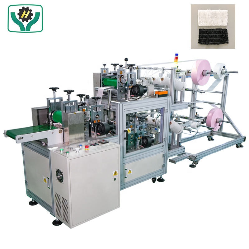 Disposable PP Non Woven Strip Clip Caps- Bouffant Hair Band Making Machine