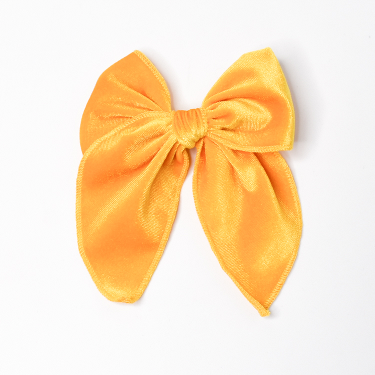 Factory Made High Quality Velvet Soft and Comfortable Scrunchie Bow Hair Clips Hairgrips