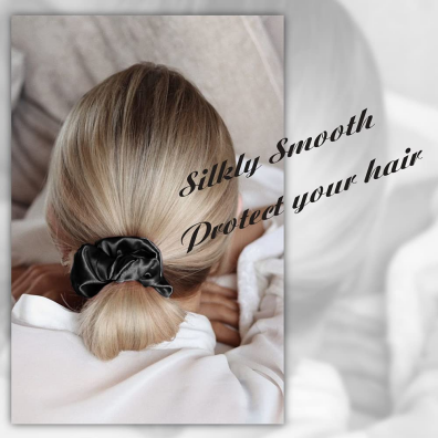 Wholesale 22 Momme Silk Hair Tie,6A Grade Washable With OEKO-TEX,Custom Package Silk Scrunchies