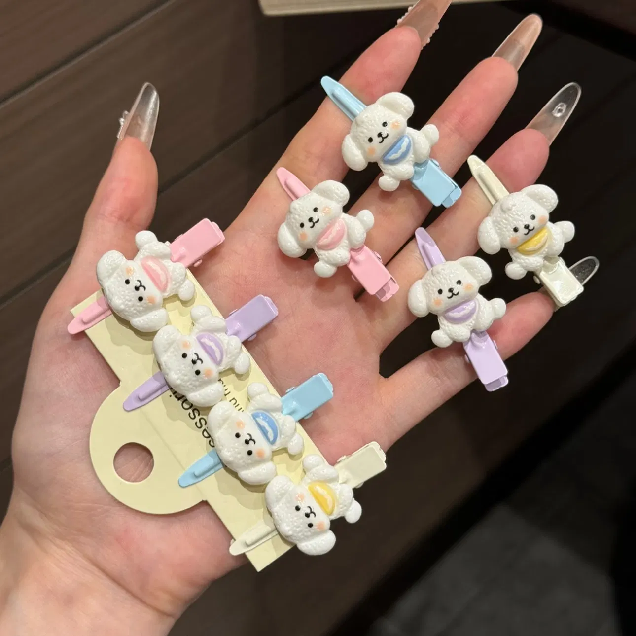 Cute Cartoon Long Eared Dog Hair Accessories