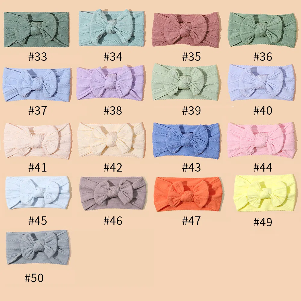 2025 New Children's Hair Accessories, Jacquard Bow, Baby Hair Band