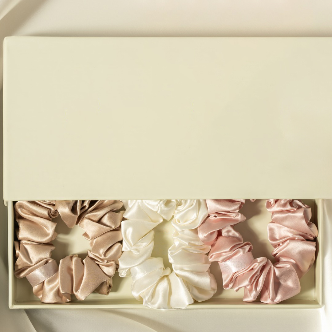 100% Pure Silk Luxury Scrunchie Bulk Hair Accessories with Custom Logo Label &amp; Box for Home &amp; Hotel Use Pillow &amp; Cushion Cases