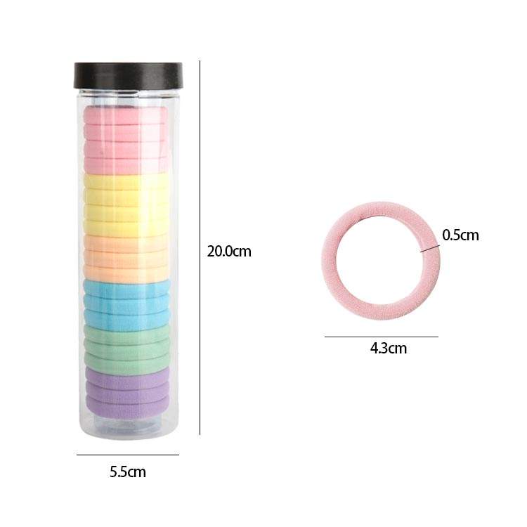 20Pcs/Set High Elastic Head Rope INS Adults And Children Seamless Rubber Band Hair Accessories For Women Girls