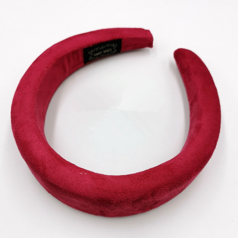 Velvet Hair Band Colorful Sponge Headband for Women