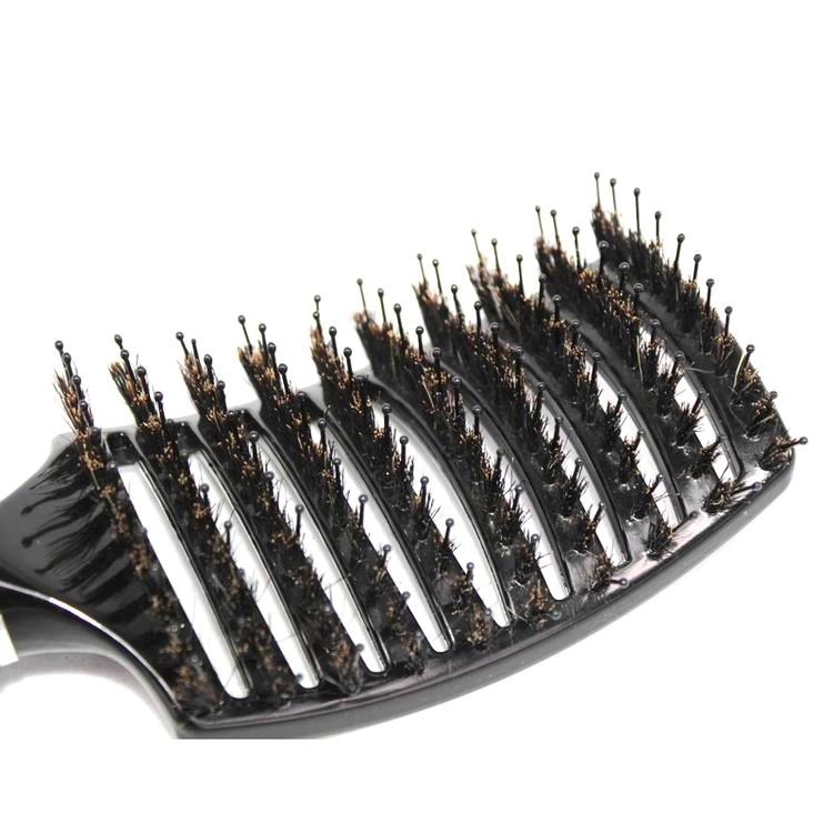 Manufacturing Professional Salon Heat Resistant Nylon Mixed Boar Bristle Vent Hair Brush