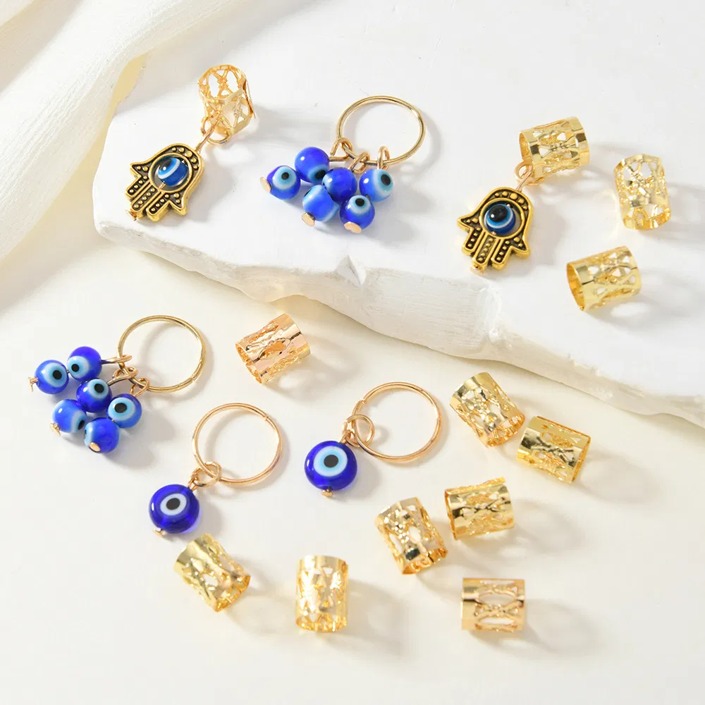 Wig Braid Dreadlock Metal Hair Extension Ring Set for Hair Accessories