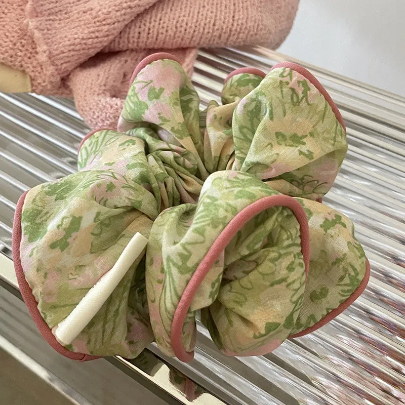 High Quality Floral Hair Band Sweet Fabric Hair Rope Accessories