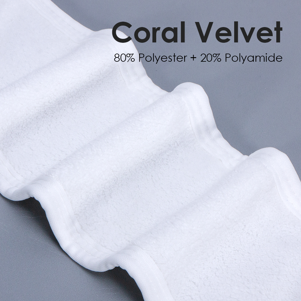OEM Factory Direct 63*9 cm Coral Velvet Headband Elastic Make up Cosmetic Hair Accessories for Women Shower SPA Hair Band