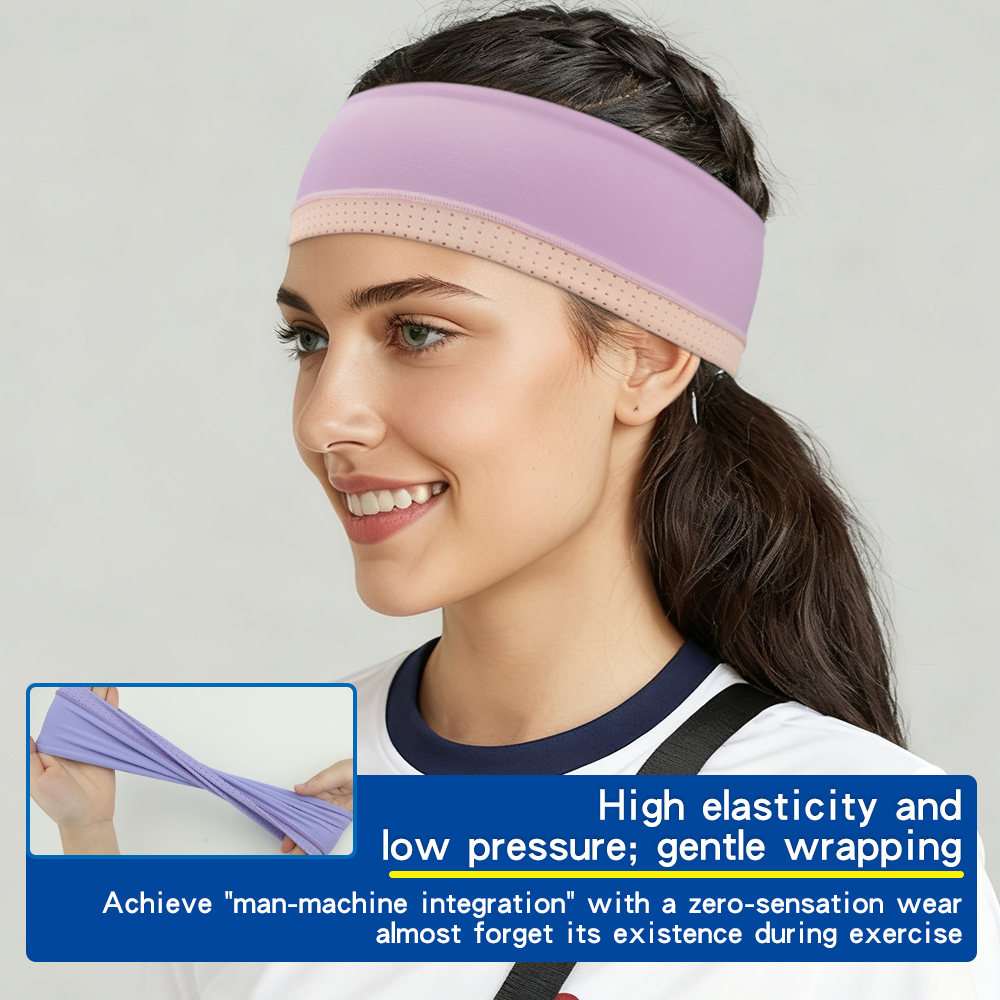 Hair Band Sweat Sport Biker Headbands Yoga Sweatband Stretchy Elastic Hairband Fitness Head Band Logo Volleyball Women for Gym