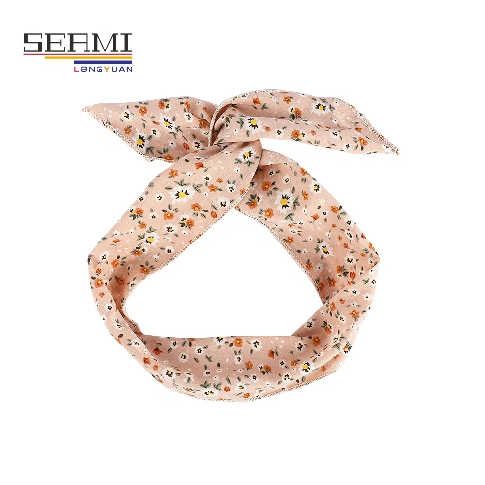 Floral Print Wire Headbands Detail