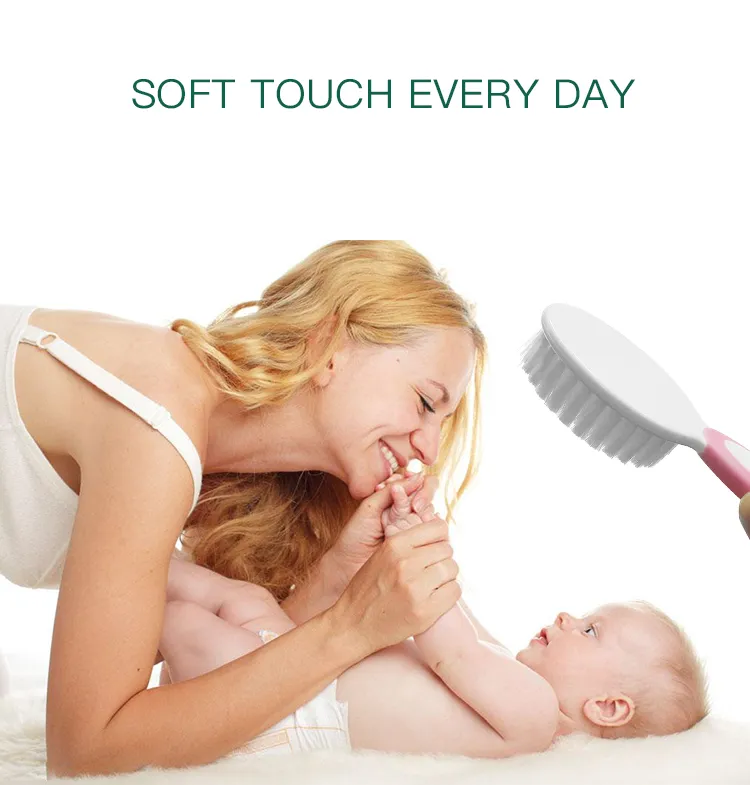 Baby Hair Brush and Comb Set for Newborns