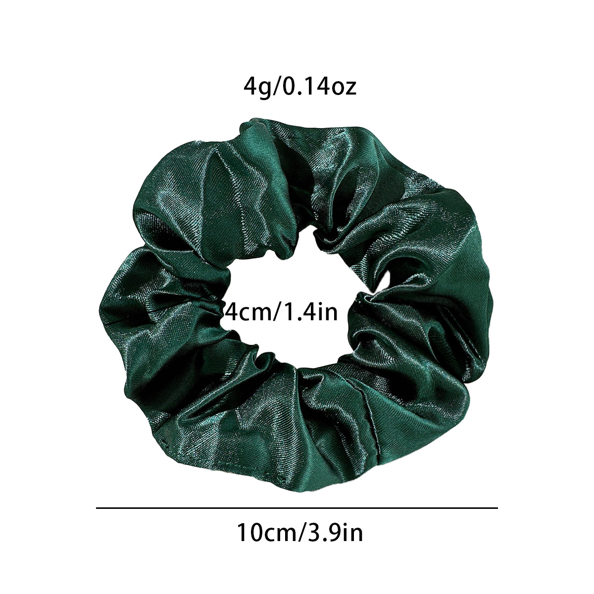Custom Bright Shiny Scrunchy Hair Band Pack Red Brown Hair Ties Accessories Shining Girls Silk Satin Scrunchies with logo