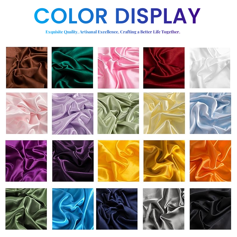Luxury Silk Gift Set Custom Logo Includes Hair Scrunchies Pillowcase And Sleep Mask 100% Pure Satin Pillowcase