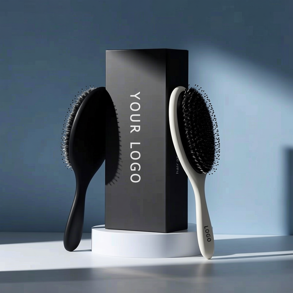 Factory Private Label Mini Airbag Comb Multicolor Boar Bristles Air Cushion Massage Detangle Hair Brush
