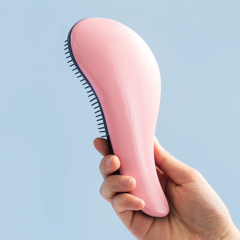 Customized Color Logo Detangling Massage Hair Comb ABS Plastic Black White Hair Brush Hairdressing Styling Tools