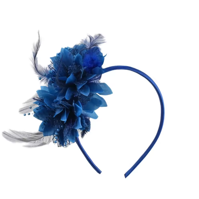Bulk Wholesale Feather and Flower Fascinator Headband Women Hair Accessories Manufacturer Direct Supply