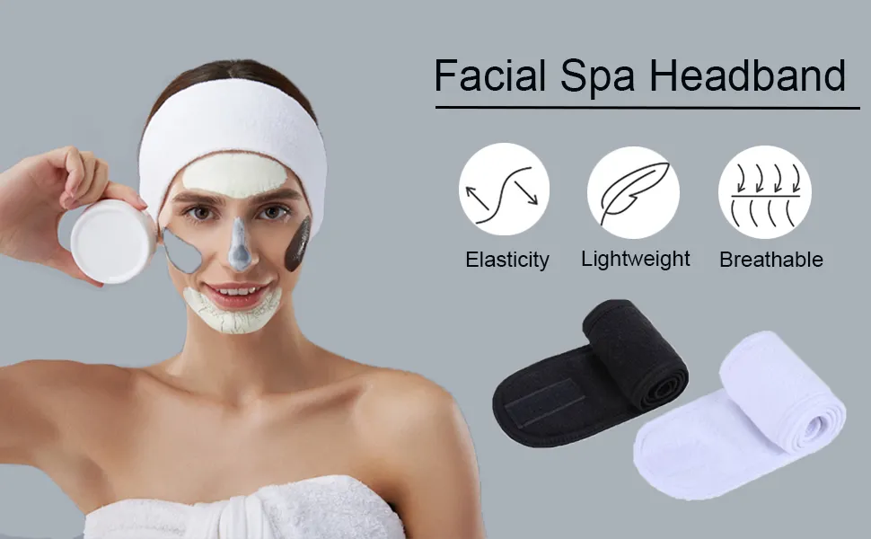 SPA Facial Headband Makeup Hair Band Soft Sport Headband