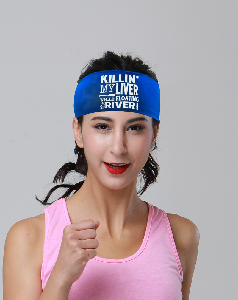 Custom Logo Solid Plain Football Baseball Headbands Gym Workout Headband Sweatbands for Sports Head Hair Accessories