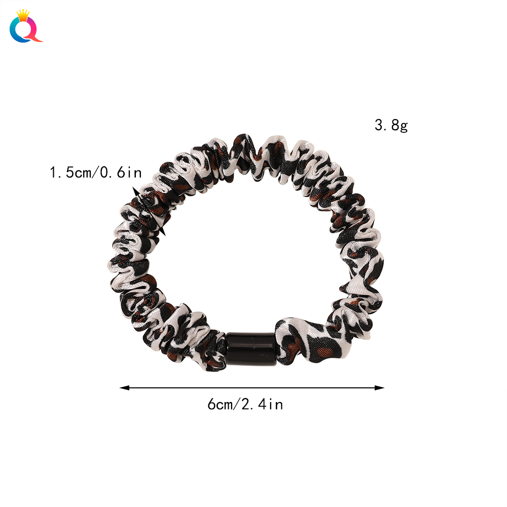 New Skinny Satin Scrunchies Hair Ties Woman Scrunchy Chouchou Ponytail Holder