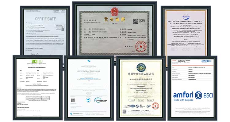 Quality Assurance Certificates