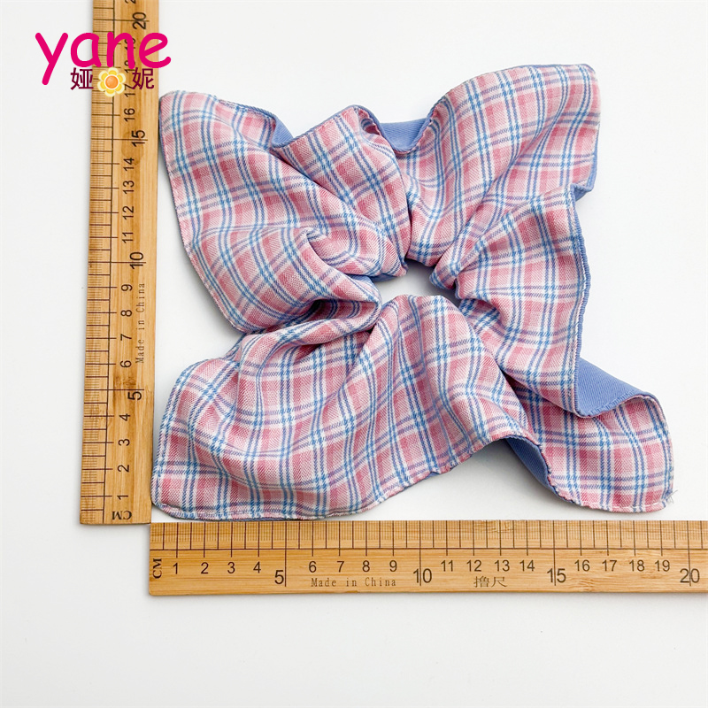 Manufacturer Custom Printed Pink Hair Scrunchie Wholesale Cotton Fabric Scrunchie Pillow Popular Hair Accessories