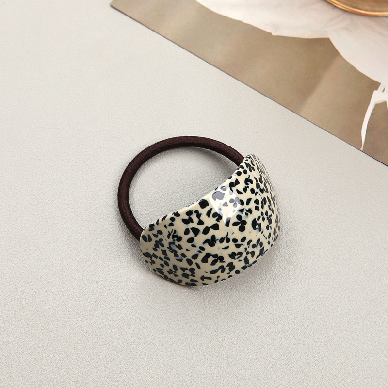 Wholesale Simple Fashion Tortoiseshell Elastic Hair Rope for Women's Ponytail and Hair Ties Acetate Hair Bands