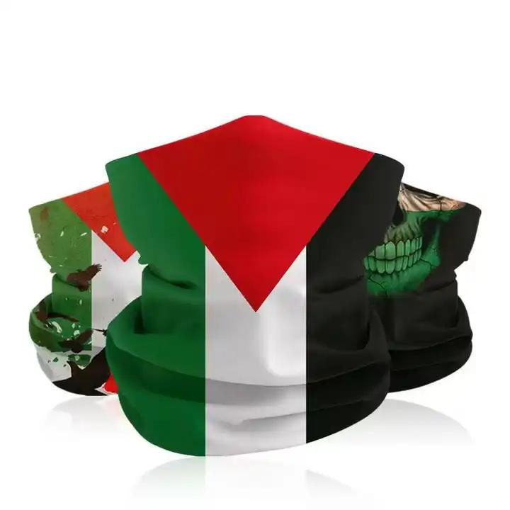 Palestinian Flag Bandana Scarf Customised Fast Production Time Ple Palestine Scarf