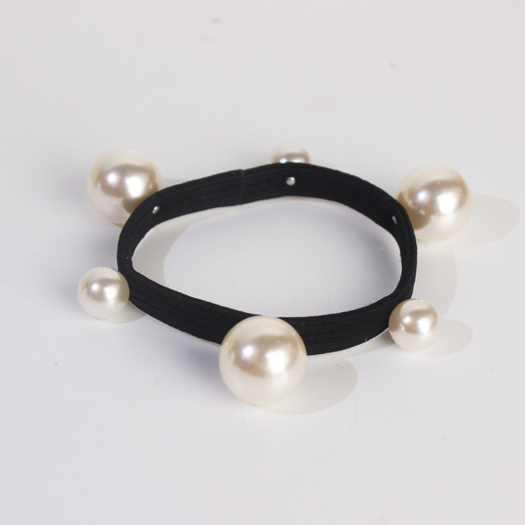 CLARMER High Quality Women New Hair Accessories Fashion Pearl Elastic Hair Tie
