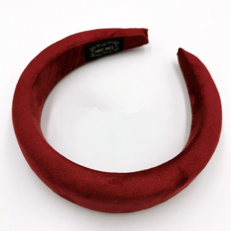 Velvet Hair Band Colorful Sponge Headband for Women