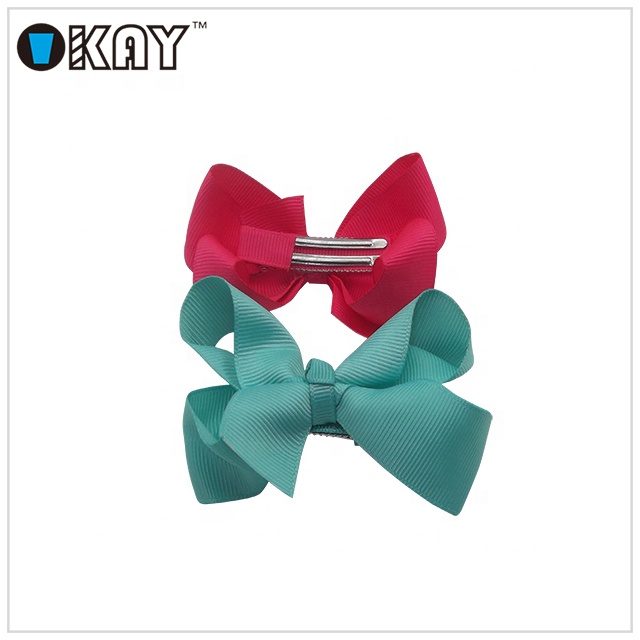 Hot Sale Fashion Eco-friendly Polyester Jojo Bows Kids Hair Accessories Wholesale