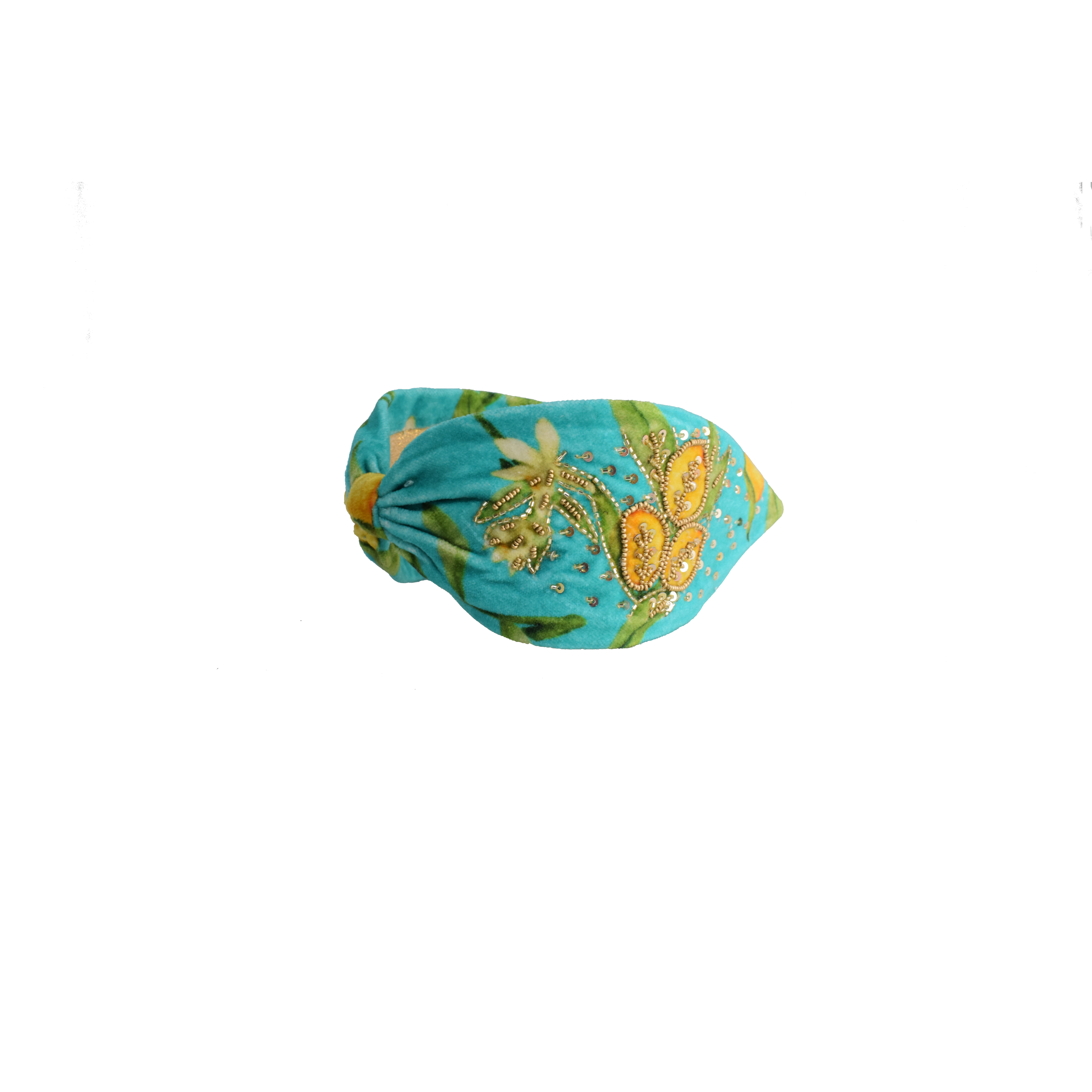 Velvet Embroidered Headband