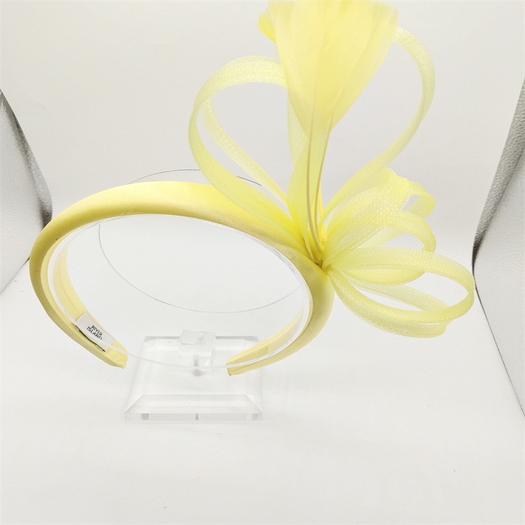 Audited Hairband Accessories Factory Wholesale Wonderful Custom Colors Sinamay Fascinators for Women