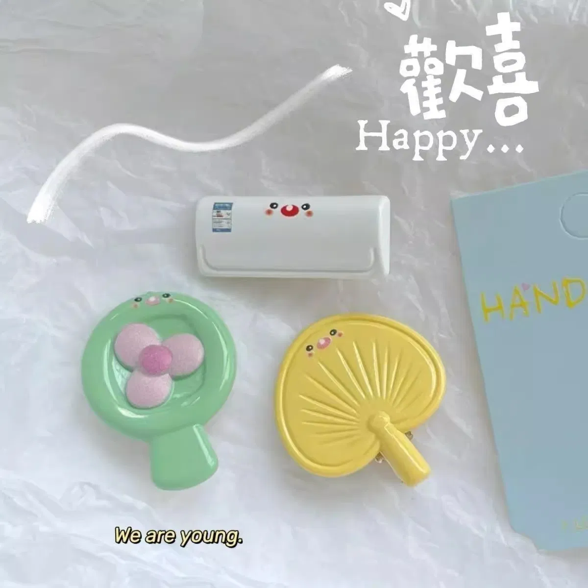 Hot Summer Fan Air Conditioner Hair Clip, Sweet and Cute Bangs Clip Hair Accessory