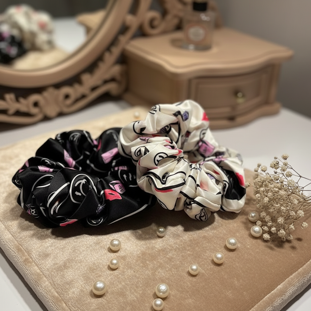 Designer Brand Hair Ties, High-quality Hair Ties, Retro Elastic Hair Accessories Letter Hair Accessories Hot-selling Custom-made