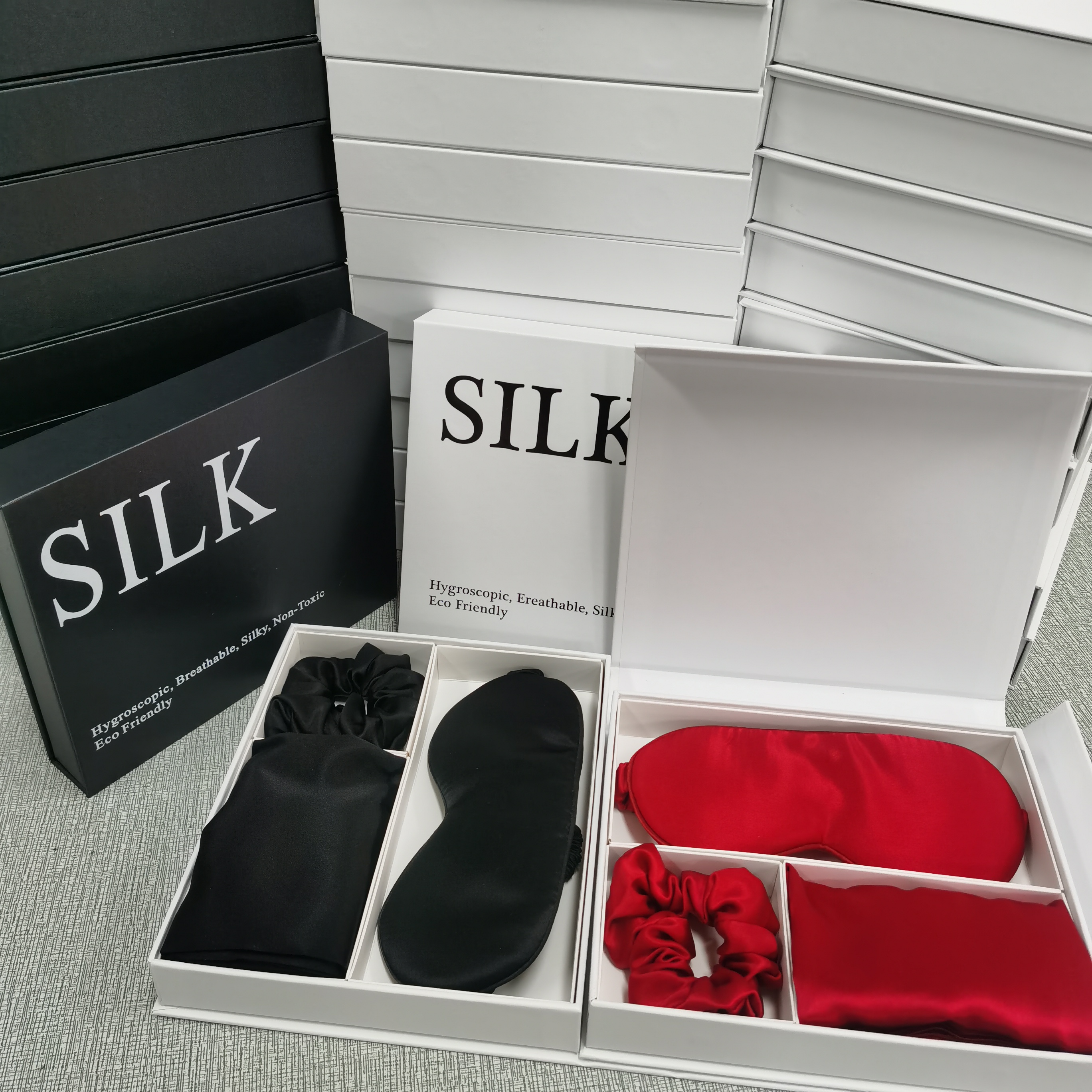 Wholesale KAN 2026 Customized 100% Silk Scrunchie Hairbands Elastic Mulberry Silk Casual Four Seasons