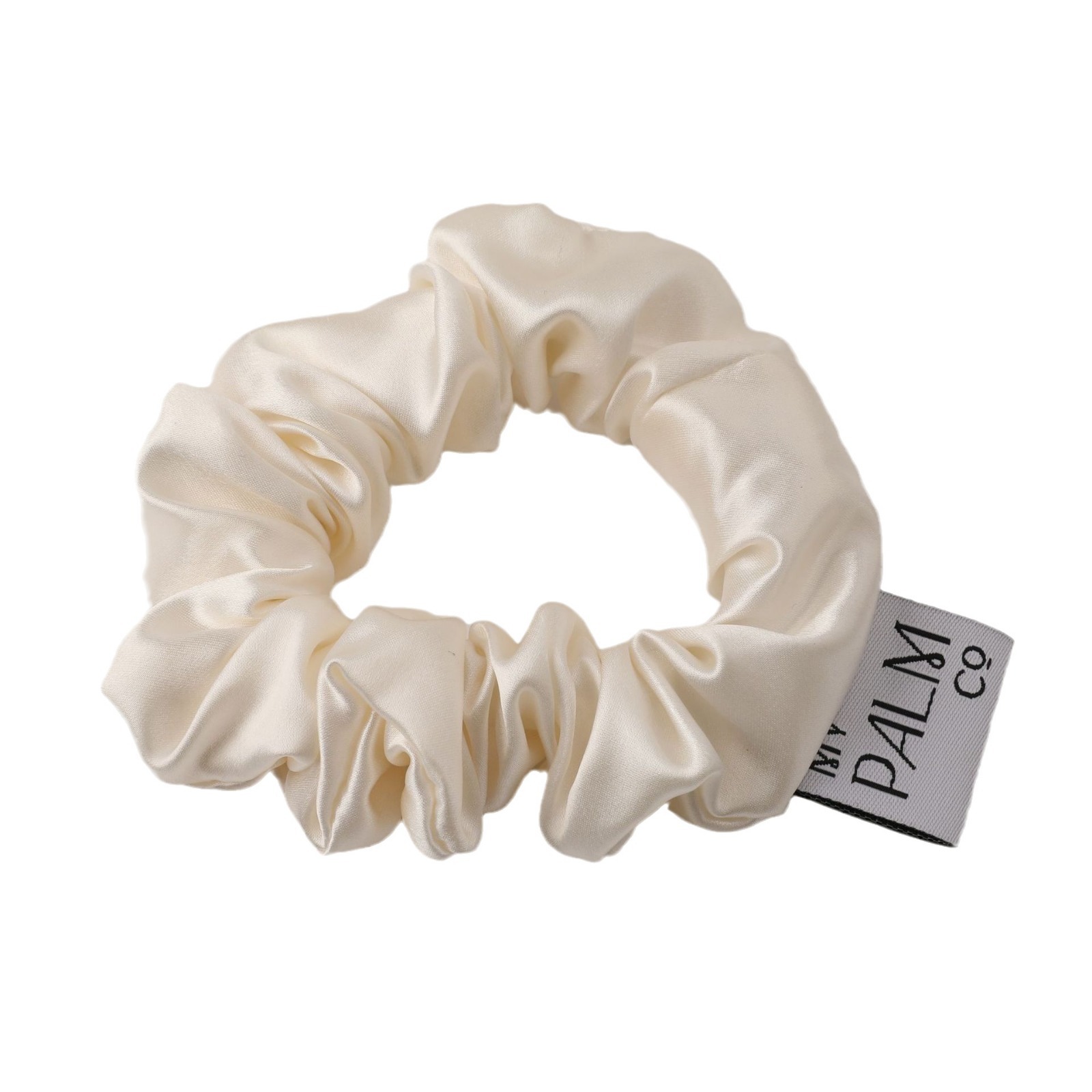 Personalized logo Solid Color 100% Mulberry Silk Scrunchies Custom Silk Scrunchies