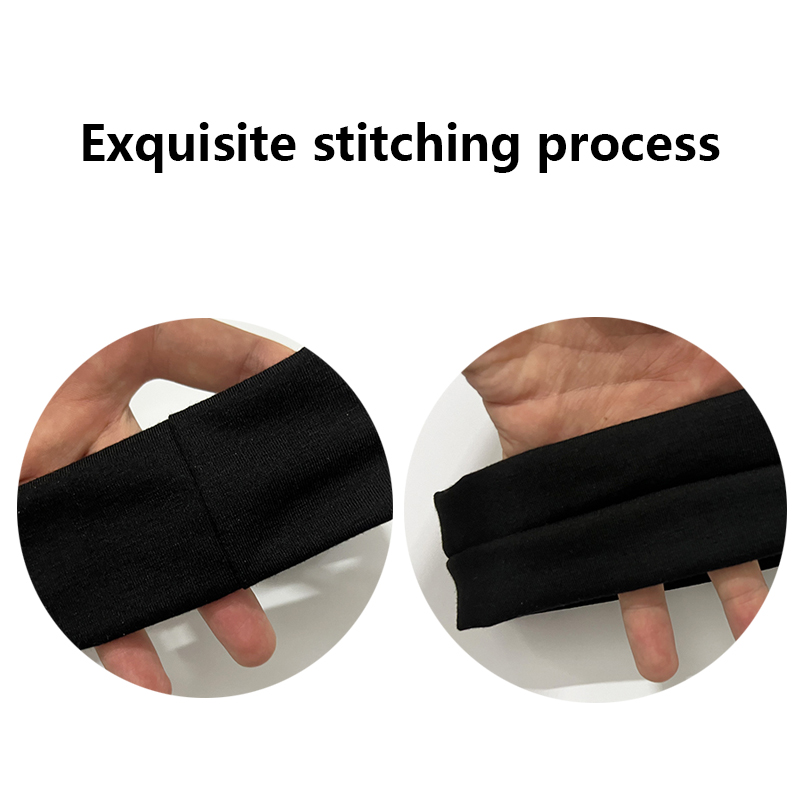 Wholesale Absorbent Sweat Elastic Thin Polyester Yoga Running Sports Headband Sweatbands With Logo Custom