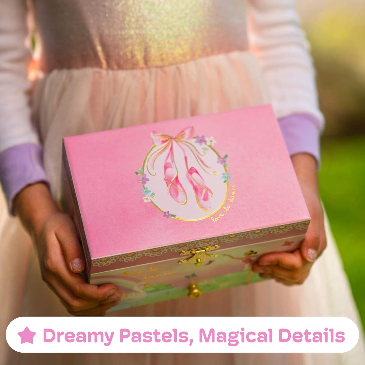 Jakos Manufacturer Ballet Style Girls' Jewelry Box with Spinning Ballerina Swan Lake Music 2 Drawers Pink 7x5x6 Inches