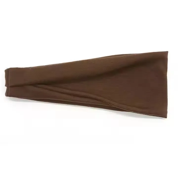 Polyester Non-Slip Sports Headbands Custom Logo Yoga Running Hair Accessories